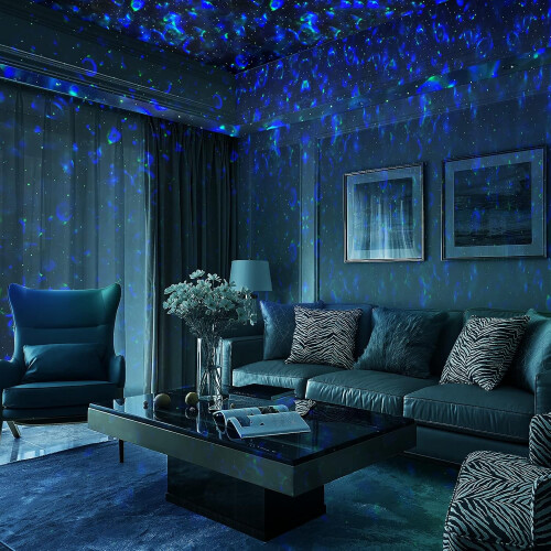 Cosmic Symphony: Galaxy Light Projector, Ocean Wave Scene with Bluetooth Speaker, Adjustable Brightness for Relaxation & Creativity 2