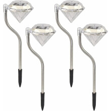 Illuminazione solare a LED senza fili per vialetti, in acciaio inossidabile con grado di protezione IP65 impermeabile per un utilizzo sicuro in