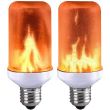 Flameffektlampor för juldekorationer, enkla att använda, förlänger livslängden, energibesparande, lämpliga för eldstäder och mer