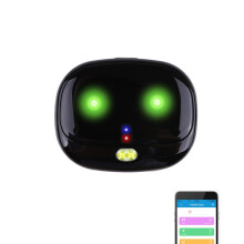 Rechargeable wireless dog fence collars with realtime tracking (Black)