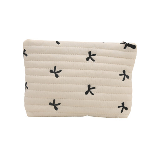 Practical Bowknot Makeup Holder Storage Pouches For-White
