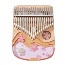 Professional Kalimba 17/21 Keys Resin Kalimba Chromatic Transparent Mini Kalimba Thumb Piano Key Instrument (21 Key)