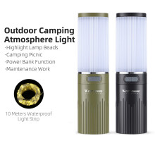 Multifunktionale LED-Campenlampe mit String, Powerbank, wasserdicht 2200mAh | 10 Meter (32,8 Fuß)