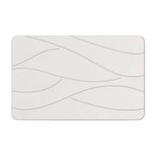 Bath Mat Natural Diatomaceous Earth Quick Drying Bathroom-White