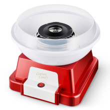 500W Electric Cotton Candy Maker Professional Automatic Candy Floss Maker Red For Birthday Parties And Weddings