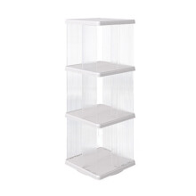 360 Degree Rotating Bookshelf Tower Stylish Multi-Three-Layer B