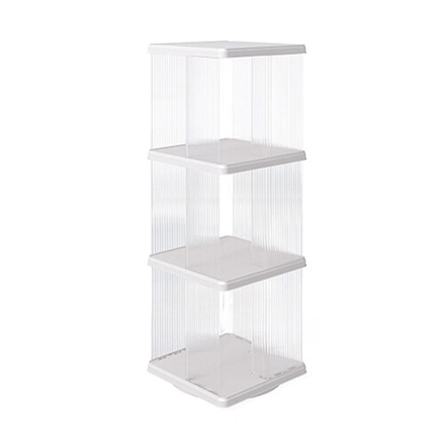 360 Degree Rotating Bookshelf Tower Stylish Multi-Three-Layer B