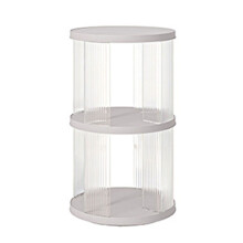 Multiple Tiered Rotating Bookshelf Storage Rack for-Double A