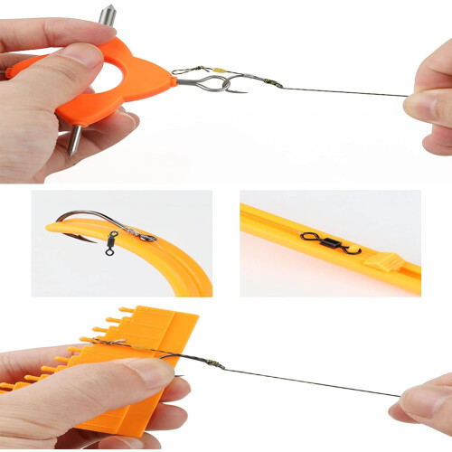 4In1 Multifunctional Fish Hook Knotter Carp Fishing Quick Knot Tool Hook Sharpener And Puller Tackle 2