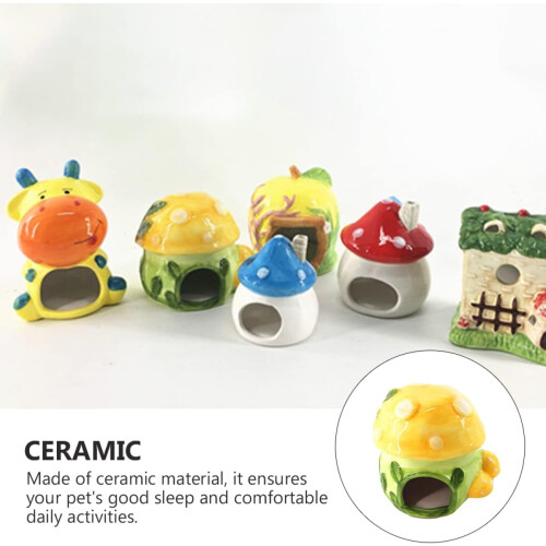 1pc Ceramic Hamster Nest Pet Sleeping Bed Cooling Design Stylish for Pets 2