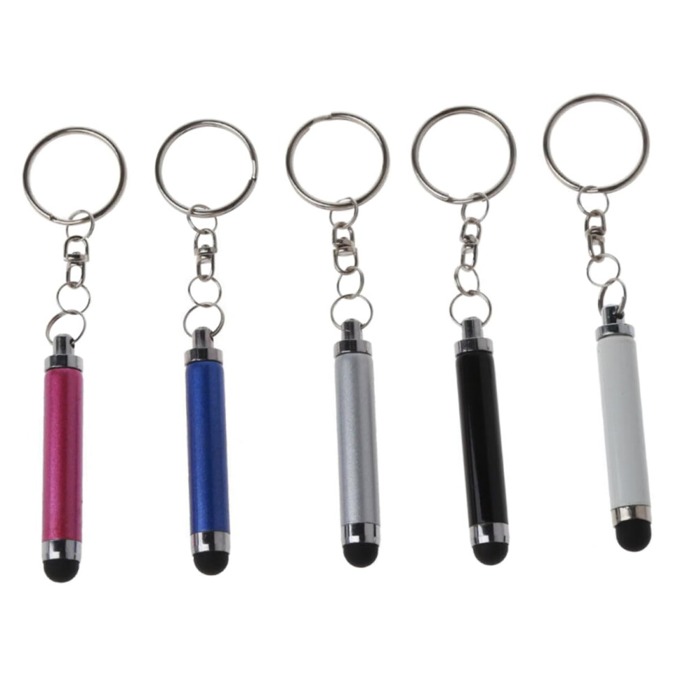 5Pcs Keychain Stylus Pens Portable Capacitive Touch Screen For Phone And Tablet Set 9189345019753