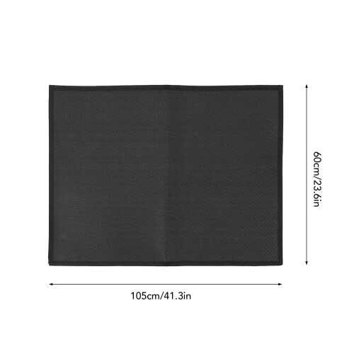 L 105x60 cm Feuerschutzmatte, Schwarz, 800C Hitze 1