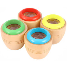 Set of 4 Children's Wooden Kaleidoscope, Mini Kaleidoscope Toy, Puzzle Toy