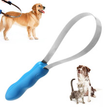 Shedding Bladee Hund – 2Way Comfort Grip Pet Hair Remover Opening Handle Stainless Steel Deshedding Blade for Removing Loose Hair