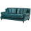 Beliani Sofa 2 Seater EIKE Velvet Teal 4