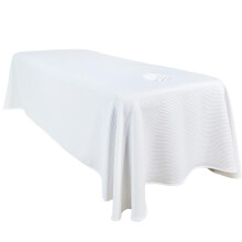 Massage Bed Sheet, Breathable Table Skirt With Face Hole, Washable Beauty Bed Cover, Spa Cover For Salon, White