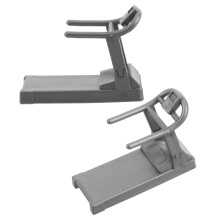 2St Mini Loopband Model Van Kunststof, Mini Gym Decoratie in Grijs