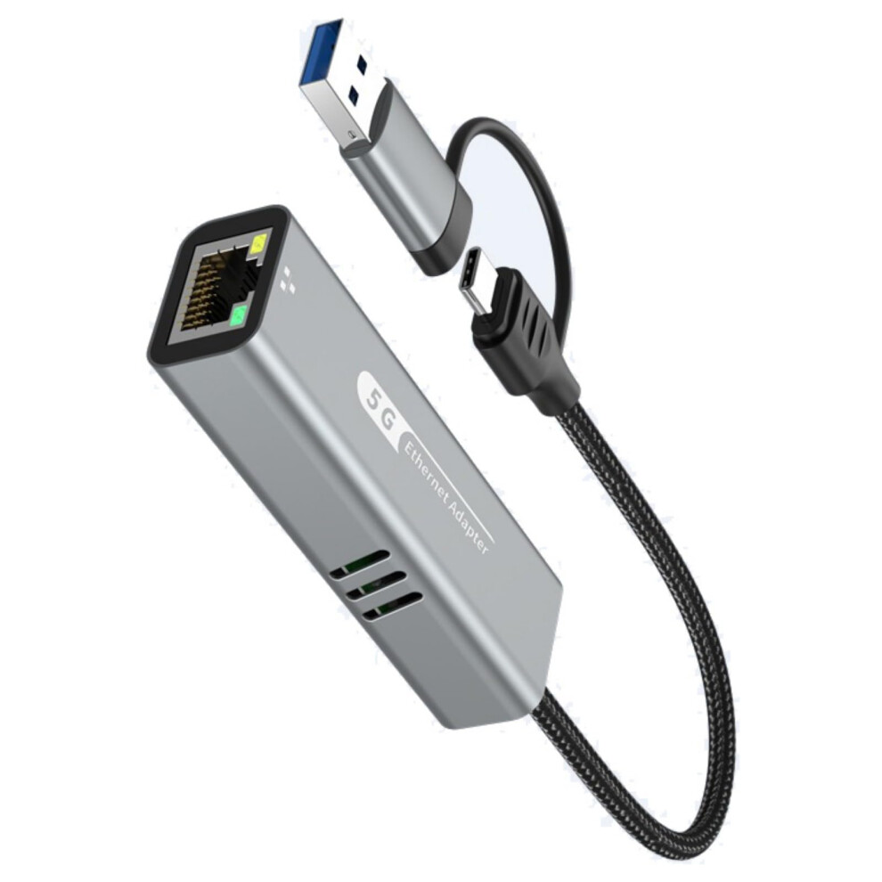 Usb 5Ghz Gigabit Ethernet Adapter Dual Port For Desktop, Laptop, Server, 2 Ports, Speed Usb Network Card 9189345454325