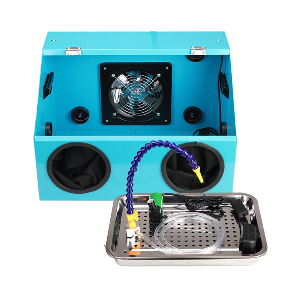 Fully Enclosed Dust Box With Water Circulation 2Hole Electric Grinding With Led Light And Fan For Carving And Polishing 9189345020179