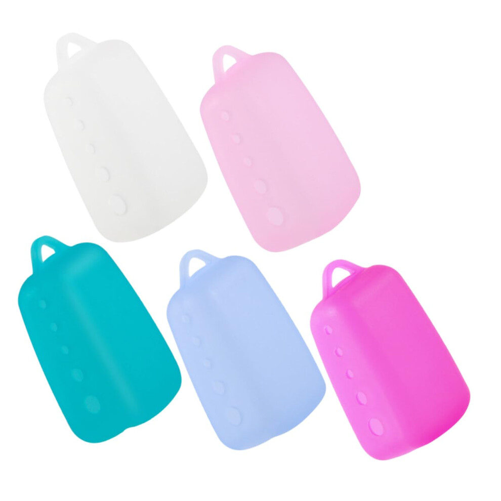 Silicone Toothbrush Covers 5Pcs Portable Travel Caps For Toothbrush Lids Camping