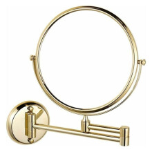 Double-Sided Vanity Mirror, Extendable Wall Mounted Mirror with 360 Degree Rotation, Adjustable Arm Swivel Magnifying Mirror for Home Spa Hotel (20.3C