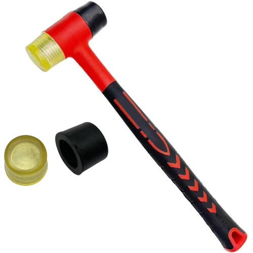 Soft Mallet Universal Rubber Hammer For Glazing Windows HeavyDuty DIY Hand Tools Red 1
