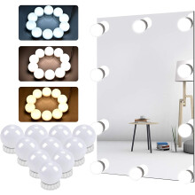 Brighten Your Day With Led Vanity Mirror Lights, Hollywood Style Mirror Lights For Makeup Desk, 10 Dimmable Bulbs Adjustable In 10 Levels Of
