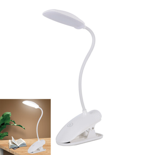 Εύκαμπτο φωτιστικό με λαιμόκοψη, επαναφορτιζόμενη λάμπα ανάγνωσης LED με