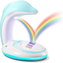 Stijlvolle en veelzijdige bureaulamp met meerdere kleuren, snelladen en verstelbare regenboogvorm, ideaal voor kinderkamer en huisdecoratie.