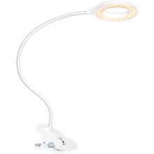 Lampada a clip con luminosità regolabile, lampada da lettura flessibile a collo d'oca a 360, luminosità comoda e regolabile per leggere libri a