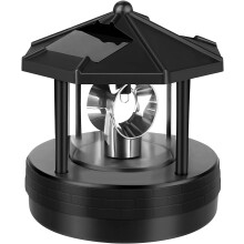 Farol solar com iluminação de 360 graus: ecológico para uso externo, efeito decorativo para jardim, gramado e pátio, carregamento rápido,
