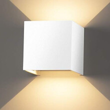 Luminária de parede externa com classificação IP65, lâmpada LED de 12W com baixo consumo de energia para pátio, varanda, jardim e outras