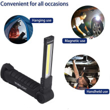 Strong Magnetic Base 360 Rotary Work Light, Portable And Widely Used For Various Environments, Includes Usb Rechargeable Battery And 5 Modes,