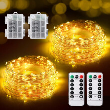Decorative Starry Light, Battery Operated String Lights With Flexible Copper Wire For Indoor Outdoor Decor, Super Bright Led Chips, 24M Length, 240