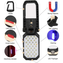 Effortless Illumination, Portable Work LED Light with Hanging Hook and Battery Indicator, Waterproof for Reliability in Any Environment (Features