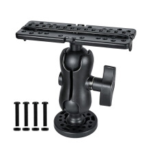 Ball Mount Fish Finder Bracket 360Degree Holder, Sturdy Swivel Arm for Boat Installation