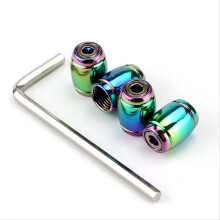 Wheel Nut Covers Zinc Alloy Anti Theft 1 Set Sport Car Tire Valve Caps Air Cap Airtight Covers