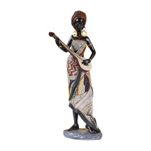 Retro Styles Tribal Women Statue African Lady Figurine-Style A