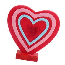 Onderscheidend hartbeeldje displayornament voor-rood liefdeshart