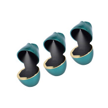 3pcs Portable Rings Box LED Light for Proposals Rose-dark green