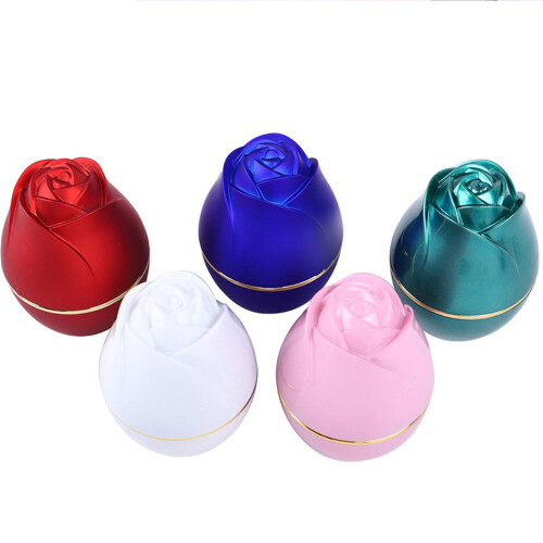3pcs Portable Rings Box LED Light for Proposals Rose-White 1