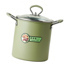 Small Noodles Cooking Pans Deep Frying Pots for-mocha green