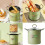Efficient Heat Distribution Miniature Soup Pots-mocha green 3