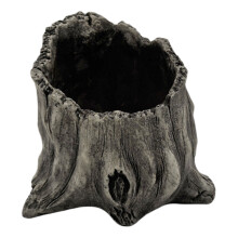 Artificial Driftwood Succulents Planter Resin Tree-silver gray