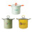 Efficient Heat Distribution Miniature Soup Pots-mocha green 2