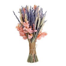 Dried Lavenders Bouquets Natural Dry-Lavender pink pansie