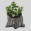 Artificial Driftwood Succulents Planter Resin Tree Stumps-grey 5