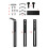 Adjustable Aluminum Fish Tanks Adjustable Clip-2.8m thin black 7