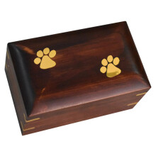 Memorial Pet Urn for Ashes Retro Style Cat Dog Keepsake Box Photo Frame Thoughtful Pet Loss Remembrance for Cherished Memories