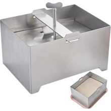 Tofu Presses Stainless Steel Tofu Press, Adjustable Paneer Maker With Drain Hole Drip Tray, 6.3X4.7X3.5In 1Kg Tofu